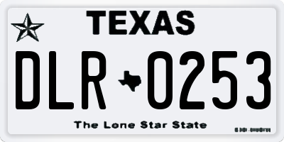 TX license plate DLR0253