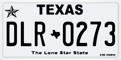 TX license plate DLR0273