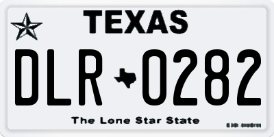 TX license plate DLR0282