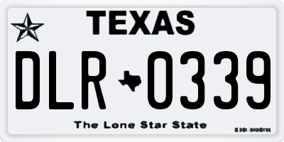 TX license plate DLR0339
