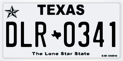 TX license plate DLR0341