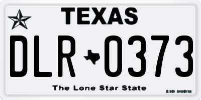 TX license plate DLR0373