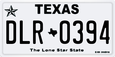 TX license plate DLR0394