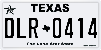 TX license plate DLR0414
