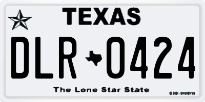 TX license plate DLR0424