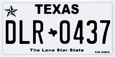 TX license plate DLR0437