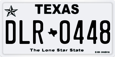 TX license plate DLR0448
