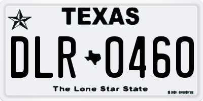TX license plate DLR0460