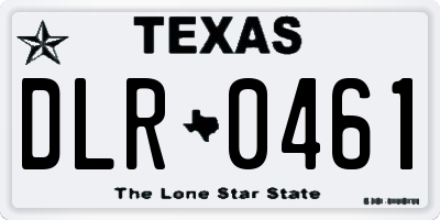 TX license plate DLR0461