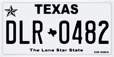 TX license plate DLR0482