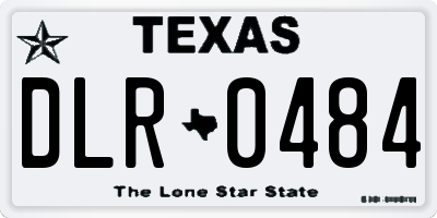 TX license plate DLR0484