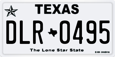 TX license plate DLR0495