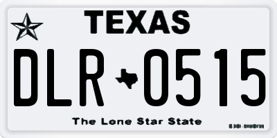TX license plate DLR0515