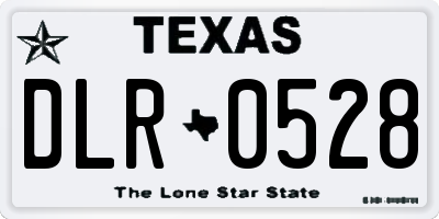 TX license plate DLR0528