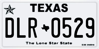 TX license plate DLR0529