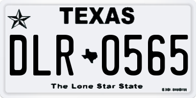 TX license plate DLR0565
