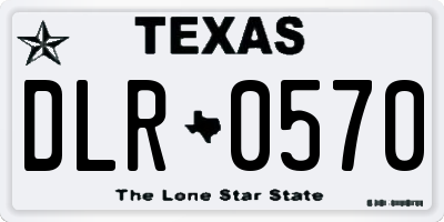 TX license plate DLR0570