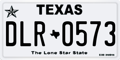 TX license plate DLR0573