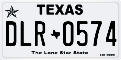 TX license plate DLR0574