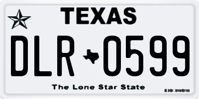 TX license plate DLR0599