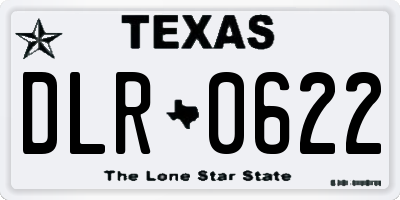 TX license plate DLR0622
