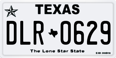 TX license plate DLR0629