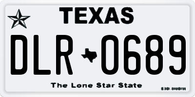 TX license plate DLR0689