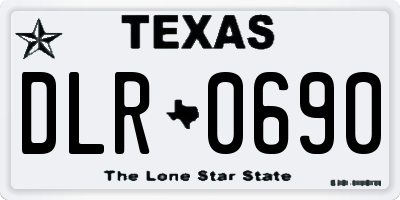 TX license plate DLR0690