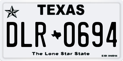 TX license plate DLR0694