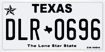 TX license plate DLR0696
