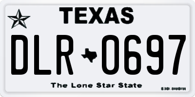 TX license plate DLR0697