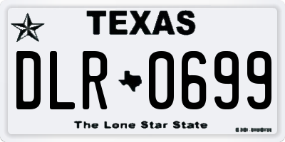 TX license plate DLR0699