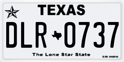 TX license plate DLR0737