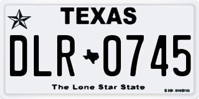 TX license plate DLR0745