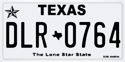 TX license plate DLR0764