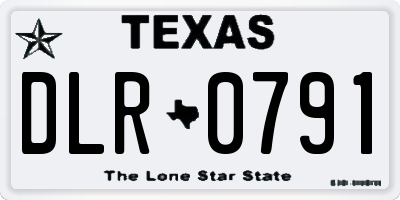 TX license plate DLR0791