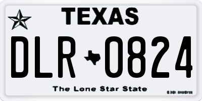TX license plate DLR0824