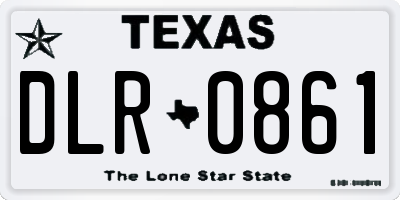 TX license plate DLR0861