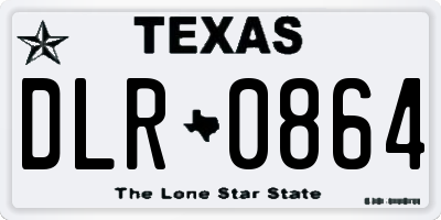 TX license plate DLR0864