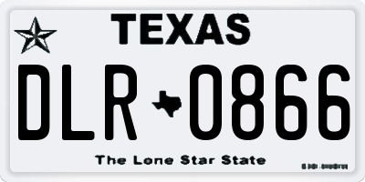 TX license plate DLR0866