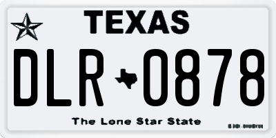 TX license plate DLR0878