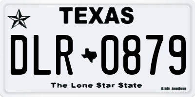 TX license plate DLR0879