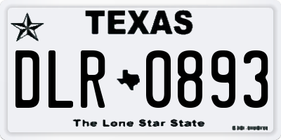 TX license plate DLR0893