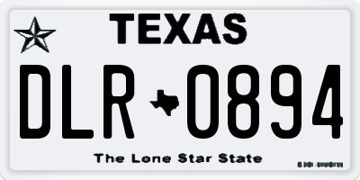 TX license plate DLR0894