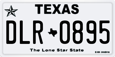 TX license plate DLR0895