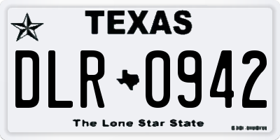 TX license plate DLR0942