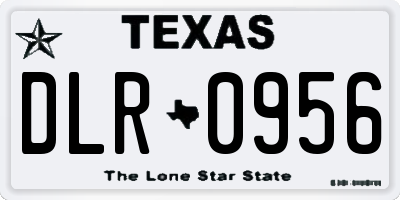TX license plate DLR0956