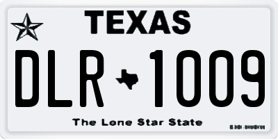TX license plate DLR1009