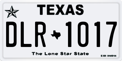 TX license plate DLR1017