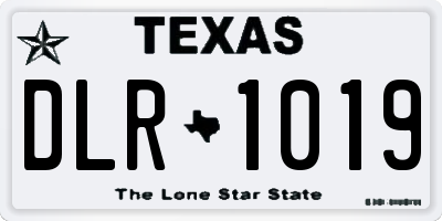 TX license plate DLR1019